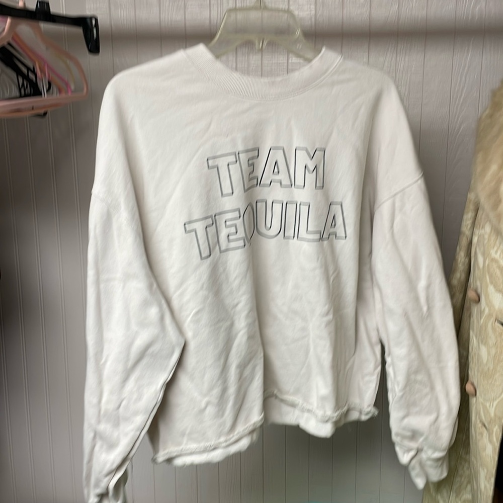 Team tequila, sweat sweatshirt- slightly crop top